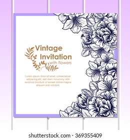 Abstract flower background with place for your text