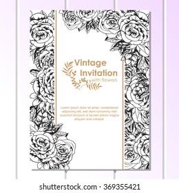 Abstract flower background with place for your text