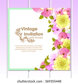 Abstract flower background with place for your text