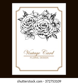 Abstract flower background with place for your text