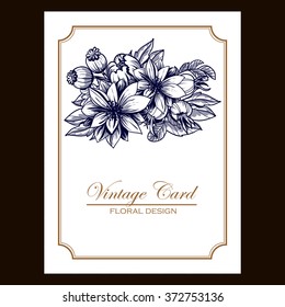 Abstract flower background with place for your text