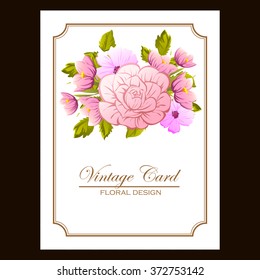 Abstract flower background with place for your text