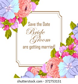 Abstract flower background with place for your text
