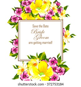 Abstract flower background with place for your text