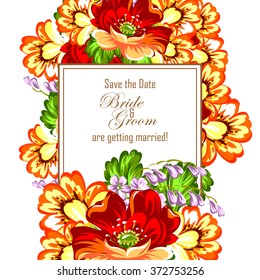Abstract flower background with place for your text
