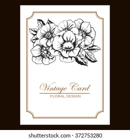 Abstract flower background with place for your text