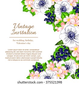 Abstract flower background with place for your text