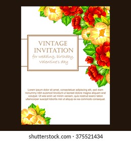 Abstract flower background with place for your text