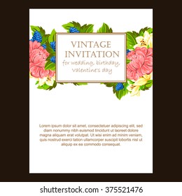 Abstract flower background with place for your text
