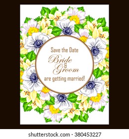 Abstract flower background with place for your text