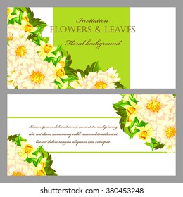 Abstract flower background with place for your text
