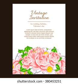 Abstract flower background with place for your text