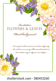 Abstract flower background with place for your text