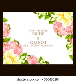 Abstract flower background with place for your text