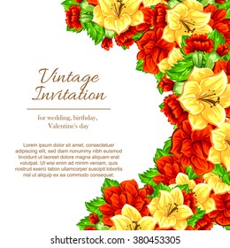 Abstract flower background with place for your text