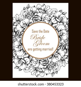 Abstract flower background with place for your text