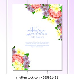 Abstract flower background with place for your text