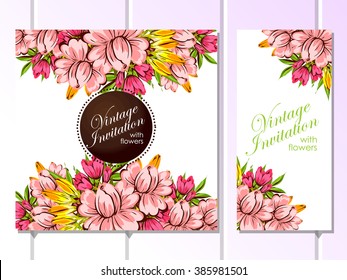 Abstract flower background with place for your text