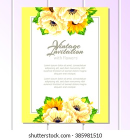 Abstract flower background with place for your text