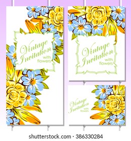 Abstract flower background with place for your text