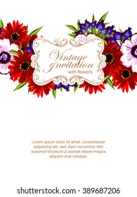 Abstract flower background with place for your text