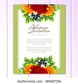 Abstract flower background with place for your text