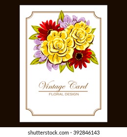 Abstract flower background with place for your text