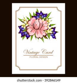 Abstract flower background with place for your text
