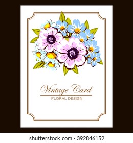 Abstract flower background with place for your text