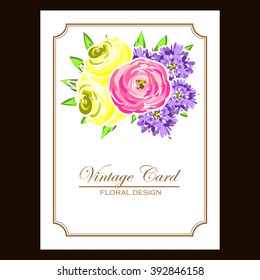 Abstract flower background with place for your text