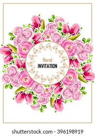 Abstract flower background with place for your text