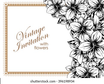 Abstract flower background with place for your text