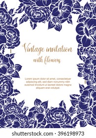 Abstract flower background with place for your text