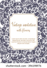 Abstract flower background with place for your text