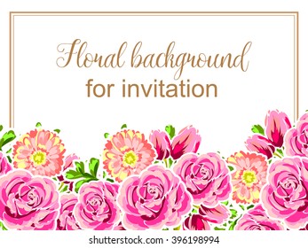 Abstract flower background with place for your text