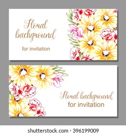 Abstract flower background with place for your text