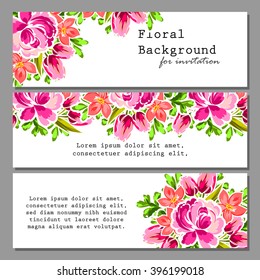 Abstract flower background with place for your text
