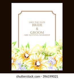 Abstract flower background with place for your text