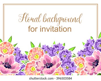 Abstract flower background with place for your text