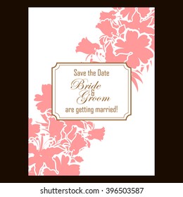 Abstract flower background with place for your text
