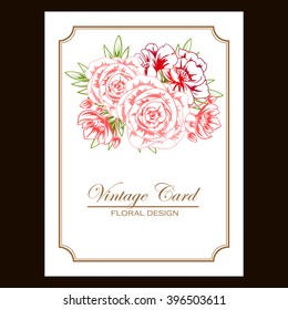 Abstract flower background with place for your text