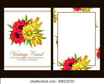 Abstract flower background with place for your text
