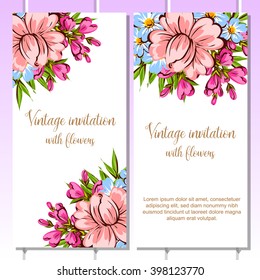 Abstract flower background with place for your text