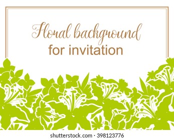 Abstract flower background with place for your text