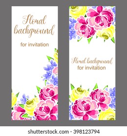 Abstract flower background with place for your text