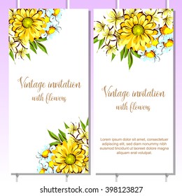 Abstract flower background with place for your text