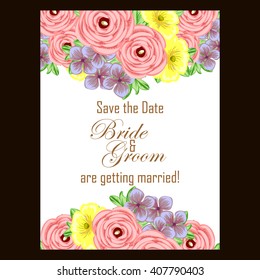 Abstract flower background with place for your text
