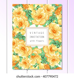 Abstract flower background with place for your text