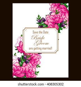 Abstract flower background with place for your text
