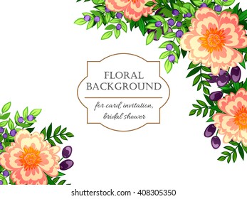Abstract flower background with place for your text